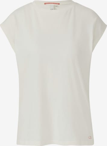 T-shirt QS en beige : devant