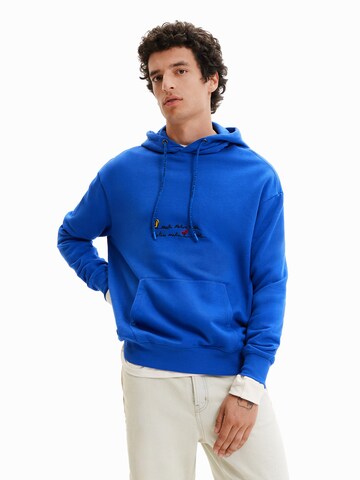Desigual Sweatshirt in Blauw: voorkant