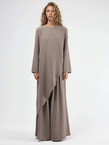Busem Bluse in Braun