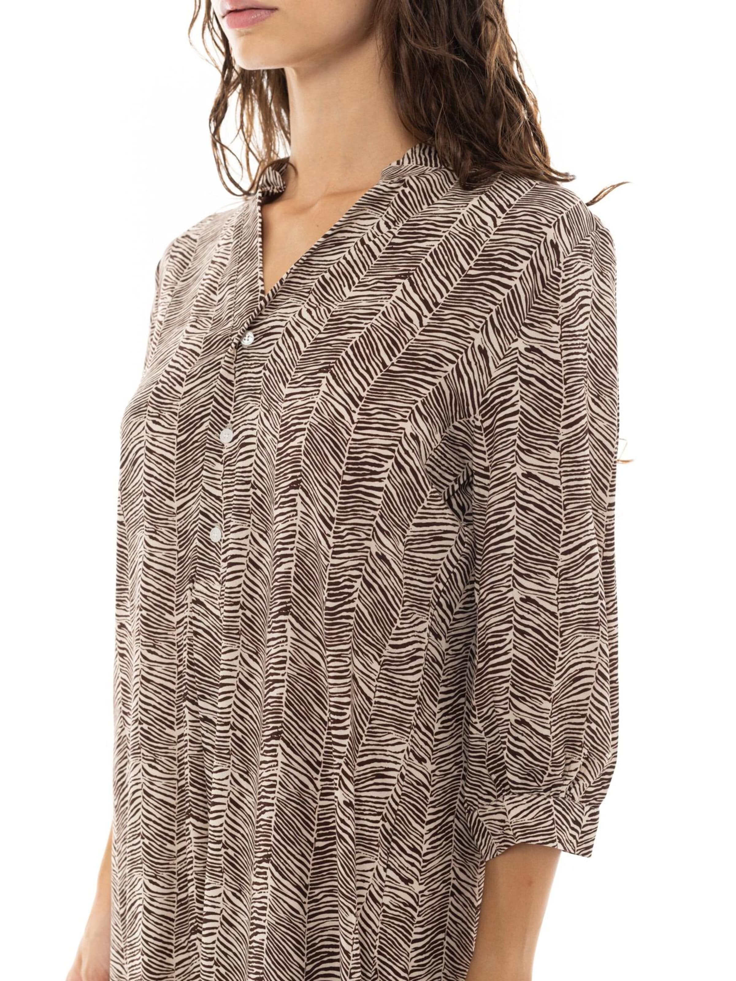 Pink Label Blousejurk 'BEACHWEAR AFRICA OAK' in Bruin