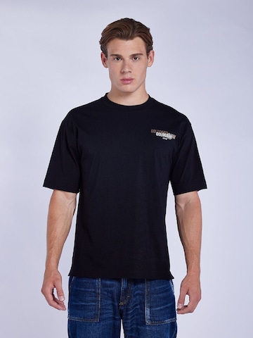 T-Shirt Goldgarn en noir : devant
