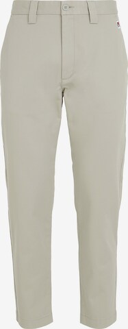 Pantalon chino Tommy Jeans en vert : devant