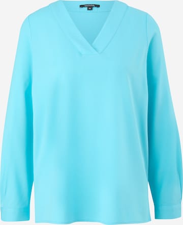 COMMA - Blusa en azul: frente