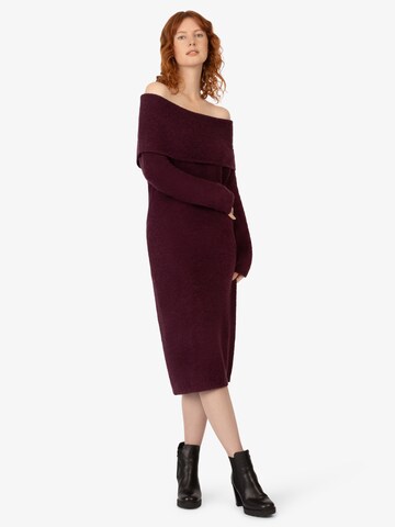 APART Knitted dress in Red