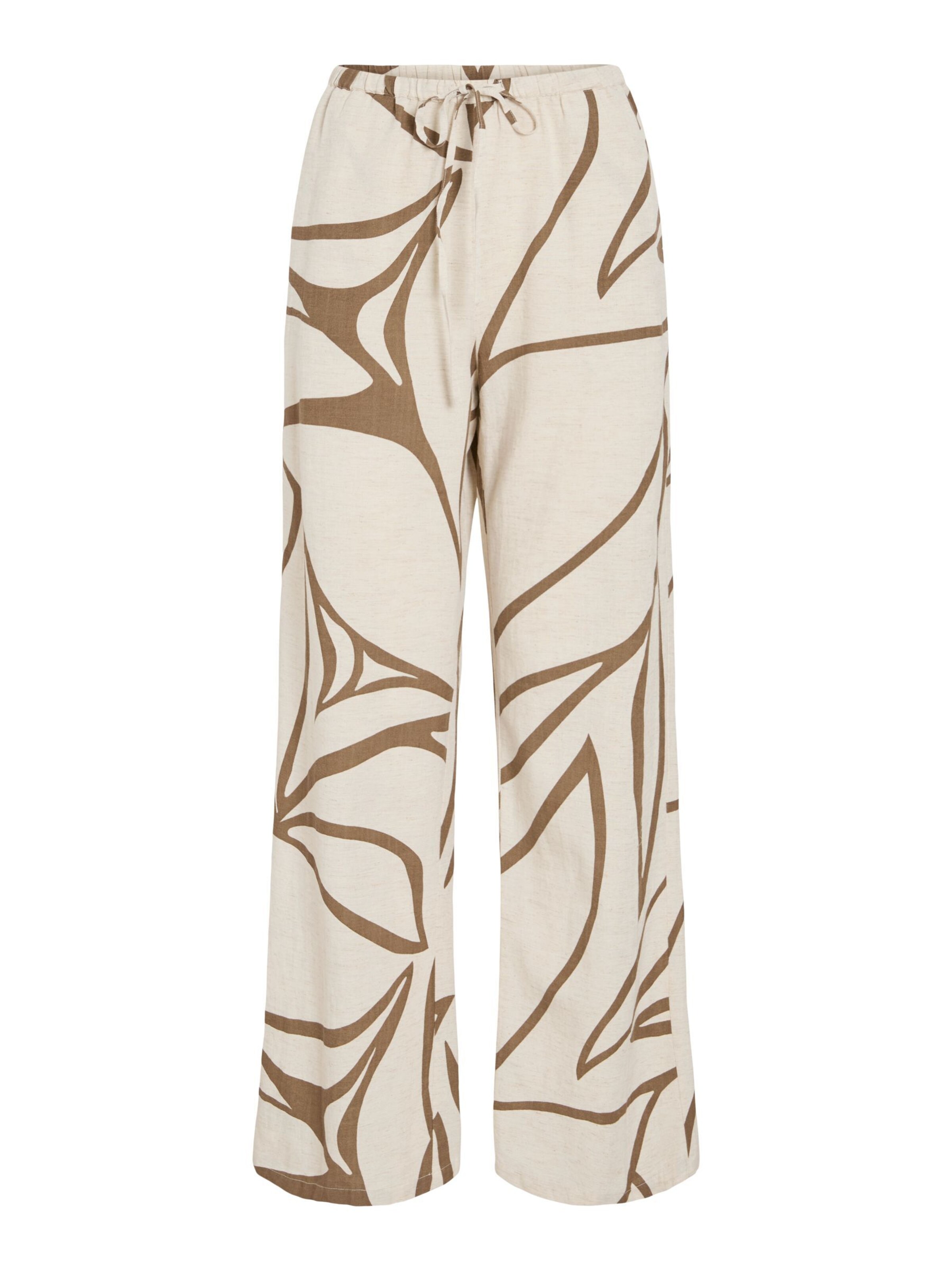 VILA Broek 'VIPRISILLA' in Bruin: voorkant