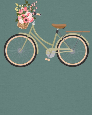 Maglietta ' Damenfahrrad ' di Watapparel in verde