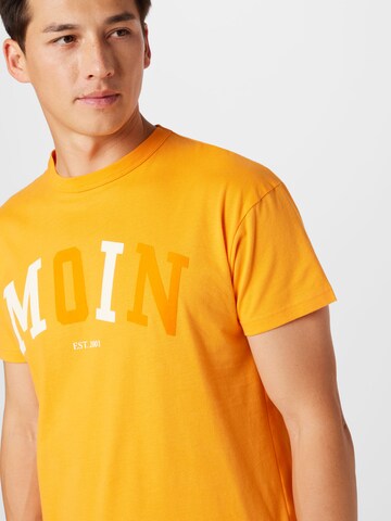 Derbe Shirt 'Moin' in Orange