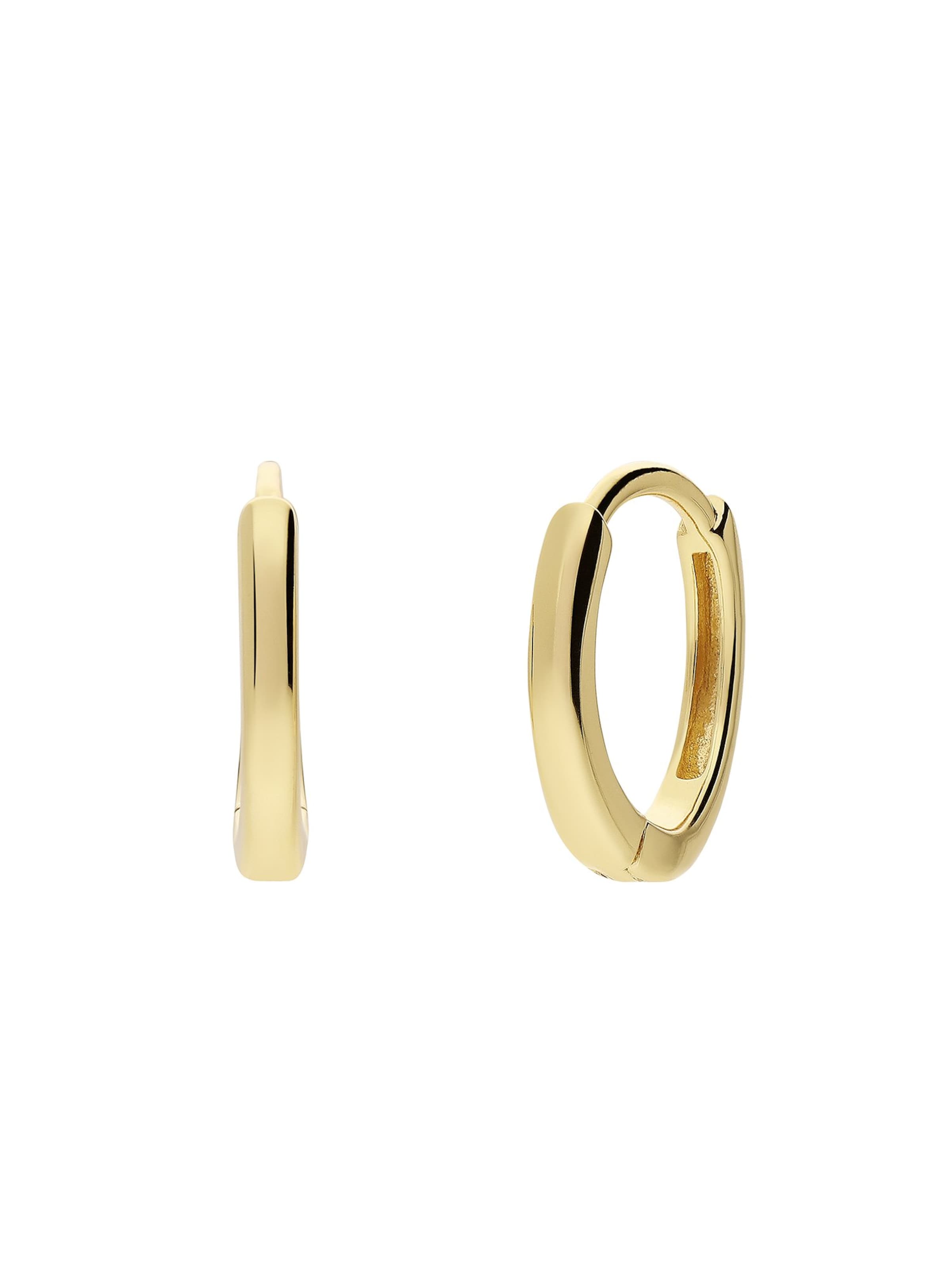 Lucardi Earrings in Gold: front