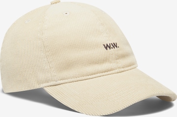 Casquette WOOD WOOD en beige : devant