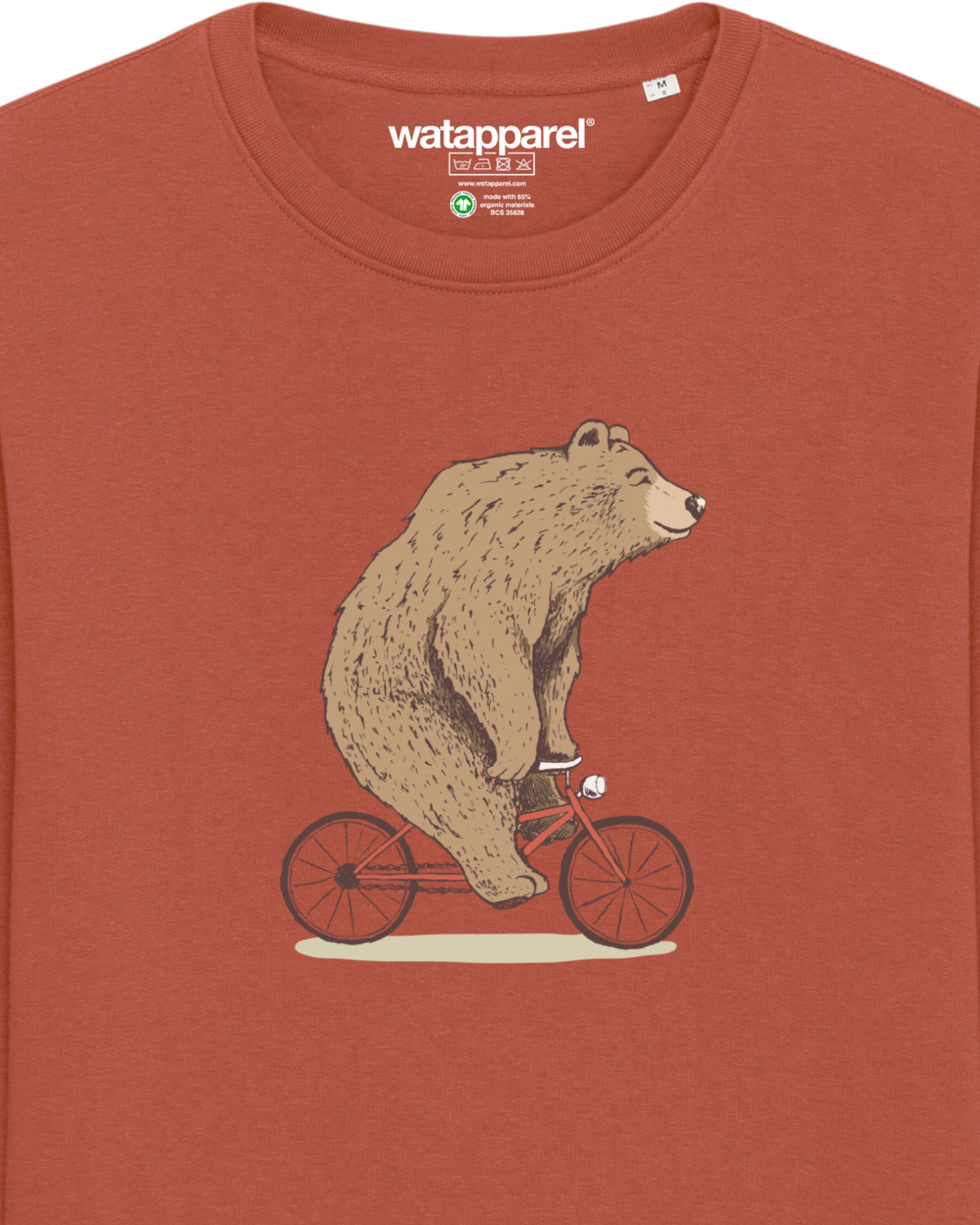 Sweat-shirt 'Fahrradbär' Watapparel en marron