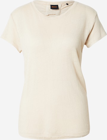 bēšs BOSS Orange T-Krekls 'Evelina': no priekšpuses