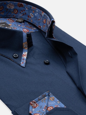 7Camicie Slim fit Zakelijk overhemd in Blauw