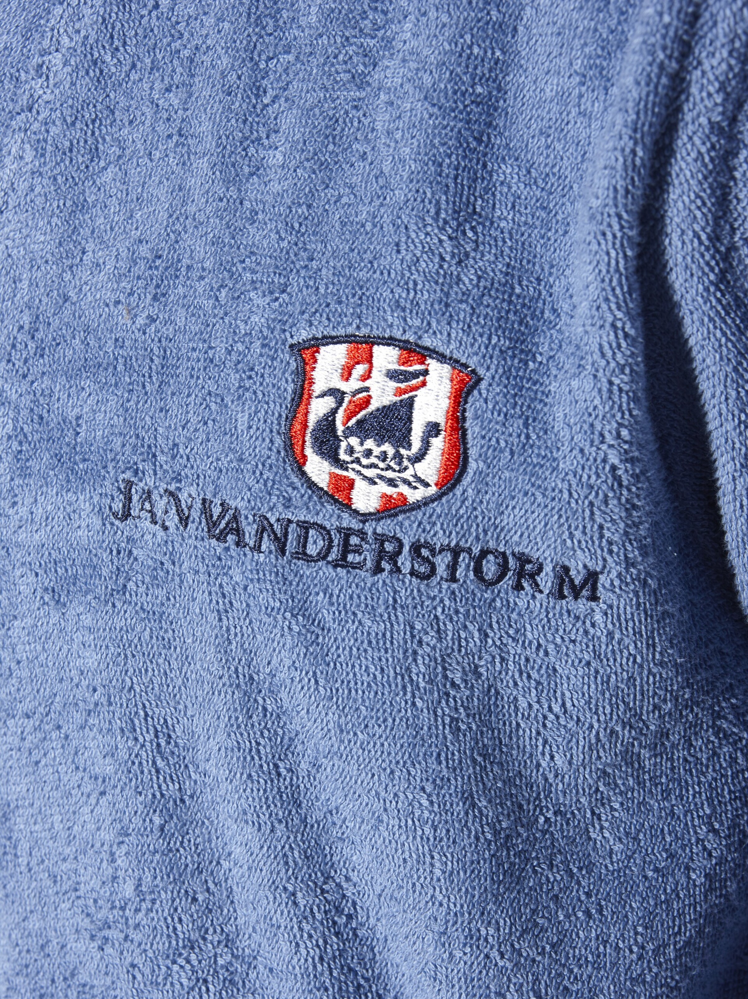 Jan Vanderstorm Long Bathrobe ' Janning ' in Blue