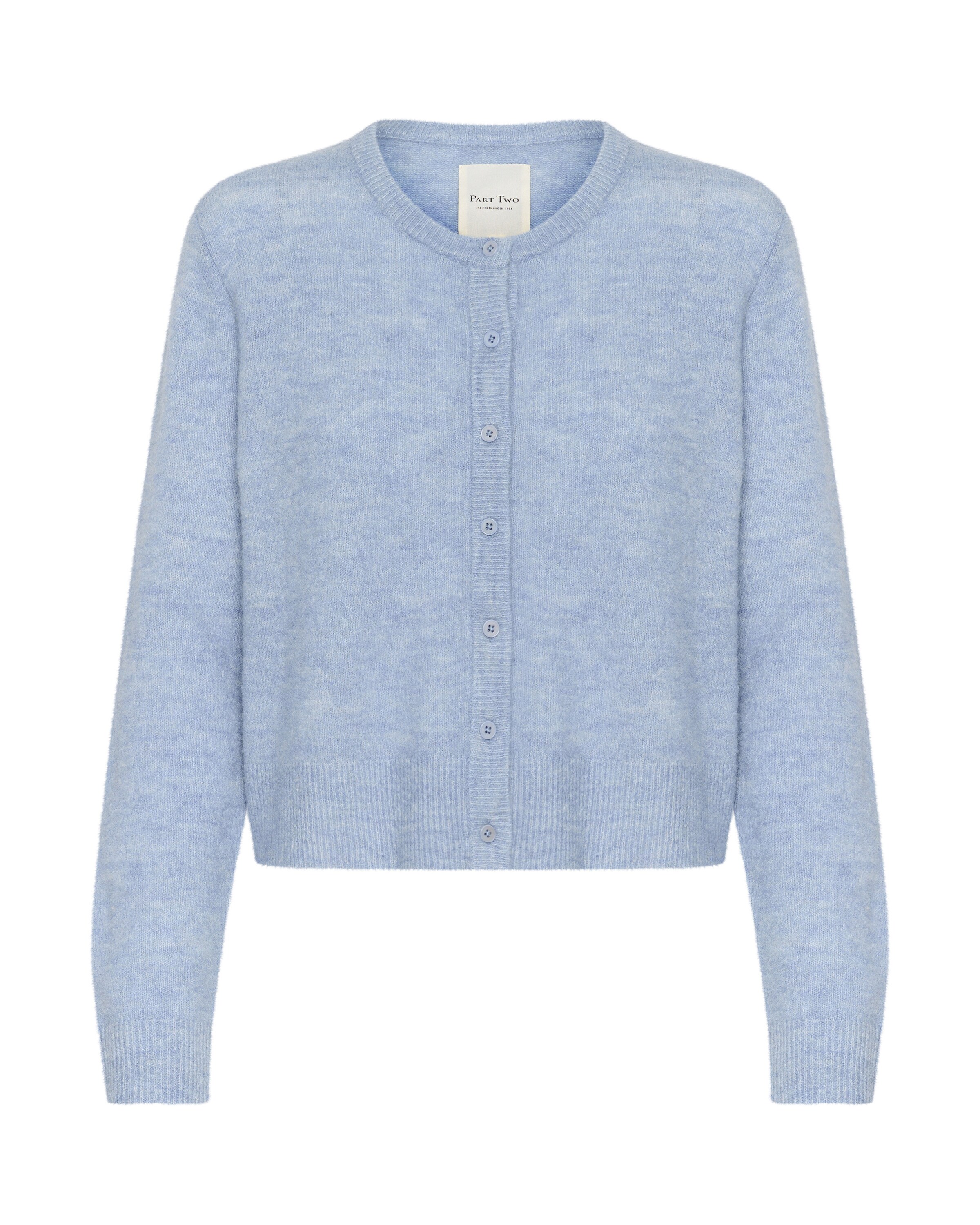 Part Two Gebreid vest 'Linika' in Blauw: voorkant