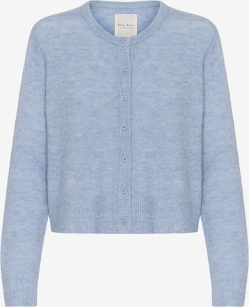 Part Two Gebreid vest 'Linika' in Blauw: voorkant