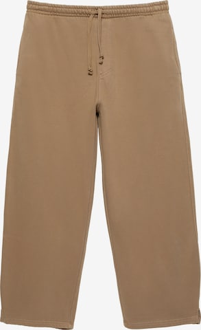 Pull&Bear Baggy Byxa 'STWD' i brun: framsida