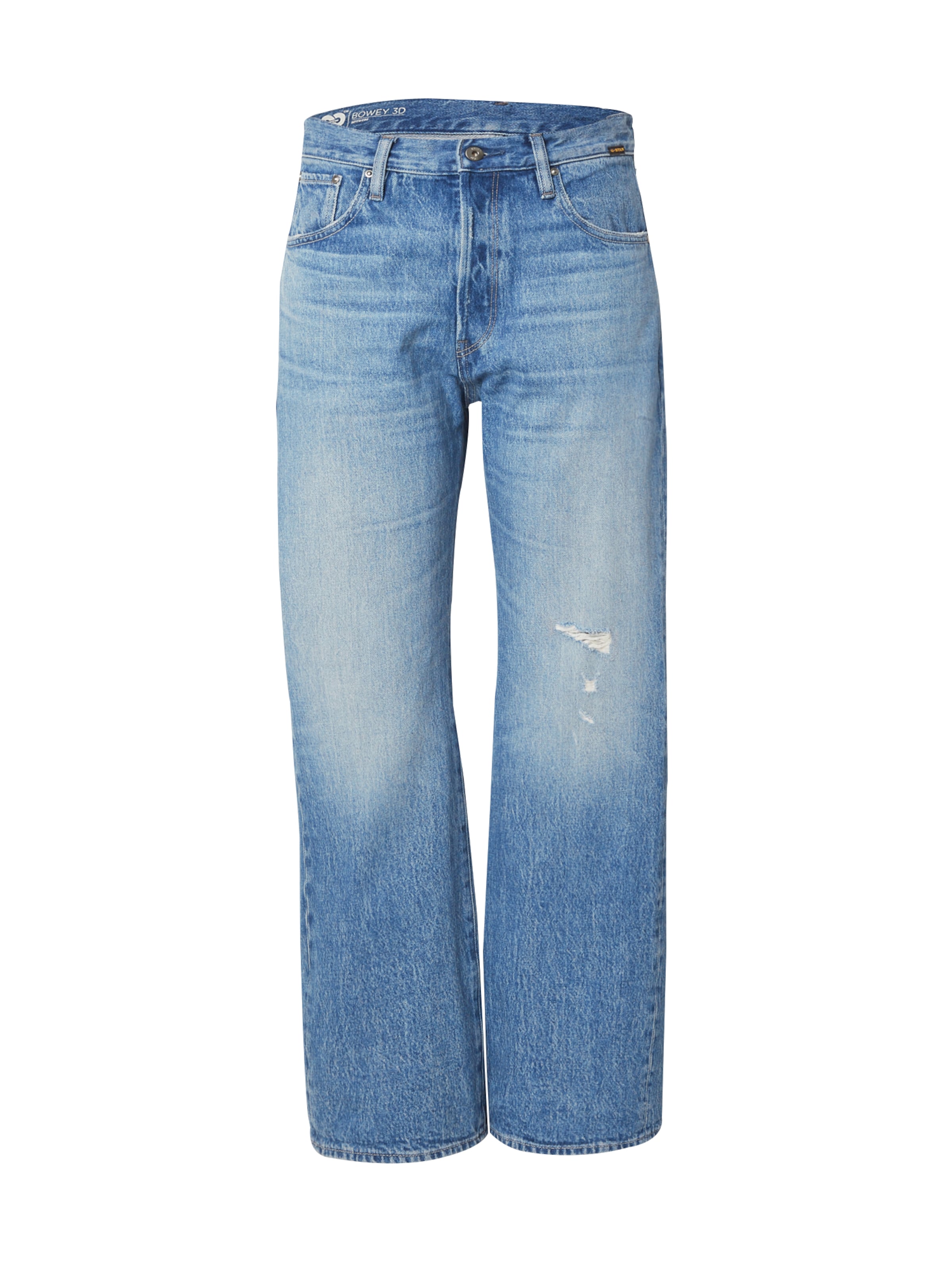 G-STAR Wide leg Jeans in Blauw: voorkant