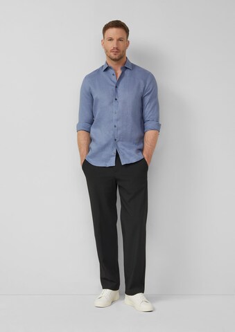 s.Oliver Regular fit Button Up Shirt in Blue: front