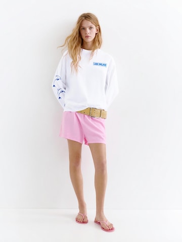 Pull&Bear Paita värissä valkoinen