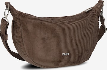 ZWEI - Bolso de mano 'MADEMOISELLE.M M70' en marrón: frente