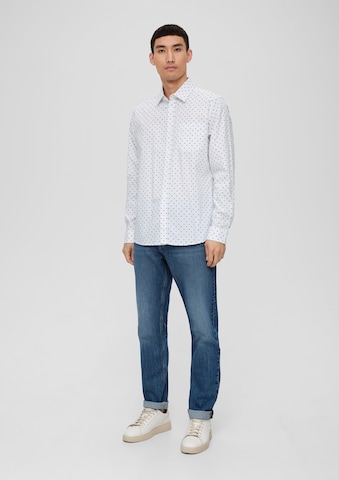 s.Oliver Slim fit Button Up Shirt in White