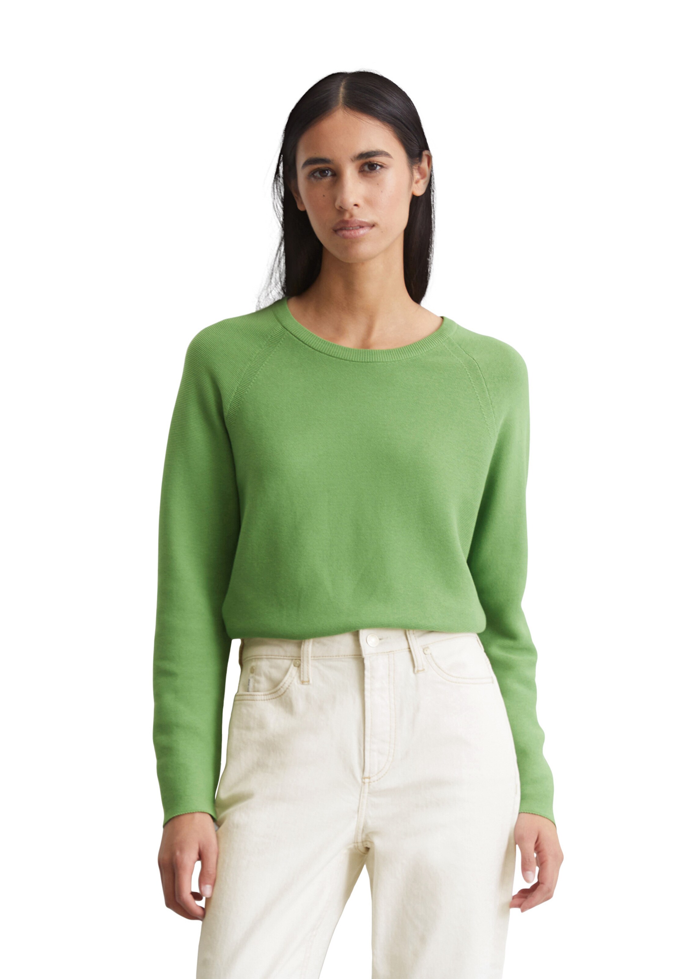 Marc O'Polo DENIM Pullover in Grün: Vorderseite