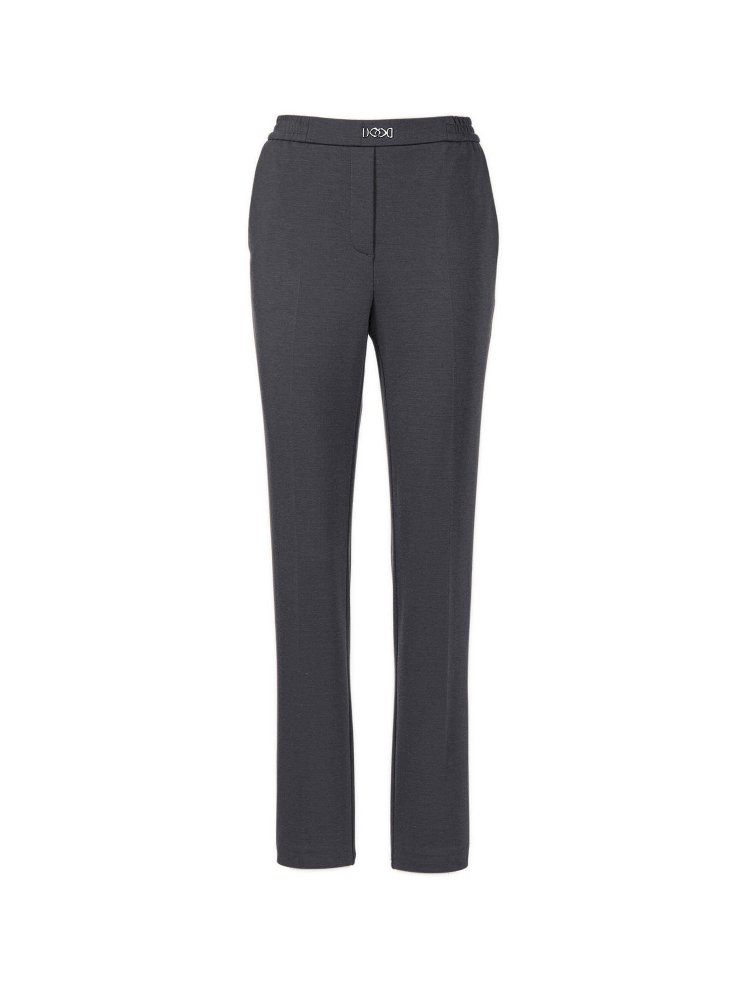 Pantalon à plis 'Martha' Goldner en gris : devant