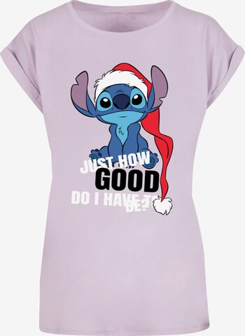 T-shirt 'Lilo And Stitch - Just How Good' ABSOLUTE CULT en violet : devant