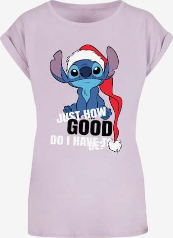 ABSOLUTE CULT Shirt 'Lilo And Stitch - Just How Good' in Purple: front