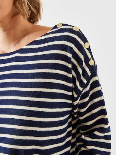 Bianco Lucci Πουλόβερ σε εκρού / ναυτικό μπλε, Άποψη προϊόντος