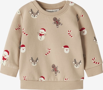 NAME IT Sweatshirt 'NBNRuller' in Brown: front
