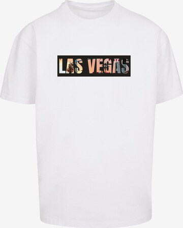 Merchcode Shirt 'Las Vegas' in White: front