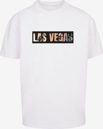T-Shirt 'Las Vegas' Merchcode en blanc : devant