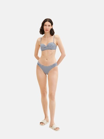TOM TAILOR Bandeau Bikinitop in Blau