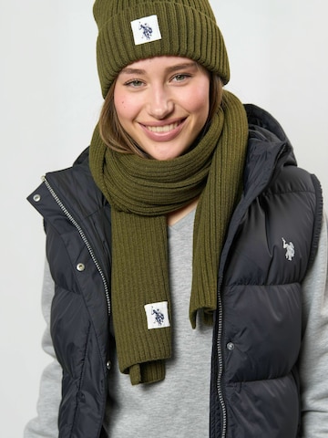 U.S. POLO ASSN. Sjaal ' UUGabi ' in Groen: voorkant