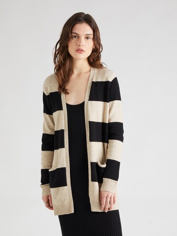 VILA Knit Cardigan 'Ril' in Beige: front