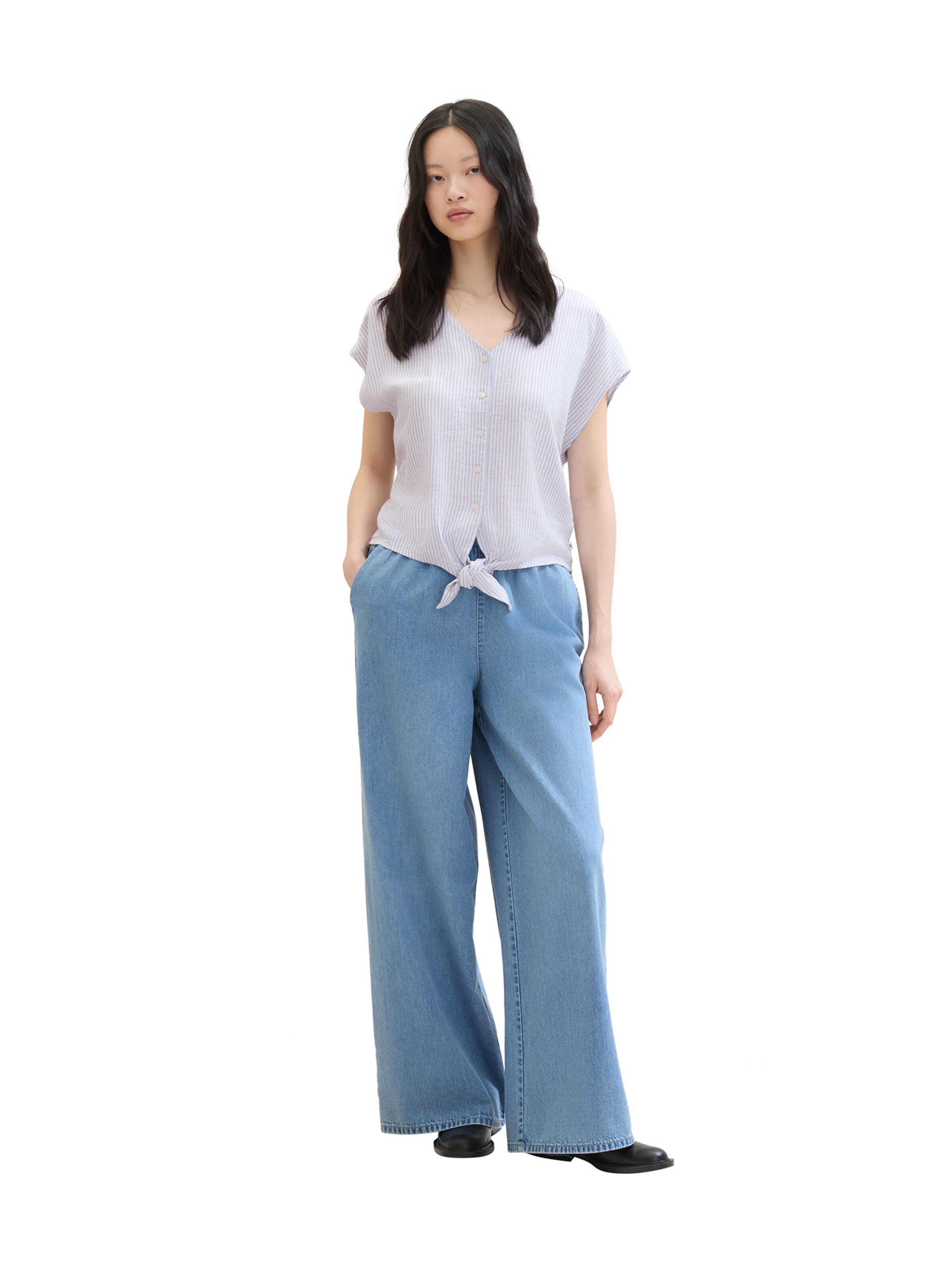 TOM TAILOR DENIM Μπλούζα σε μπλε