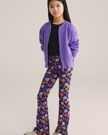 évasé Pantalon WE Fashion en bleu