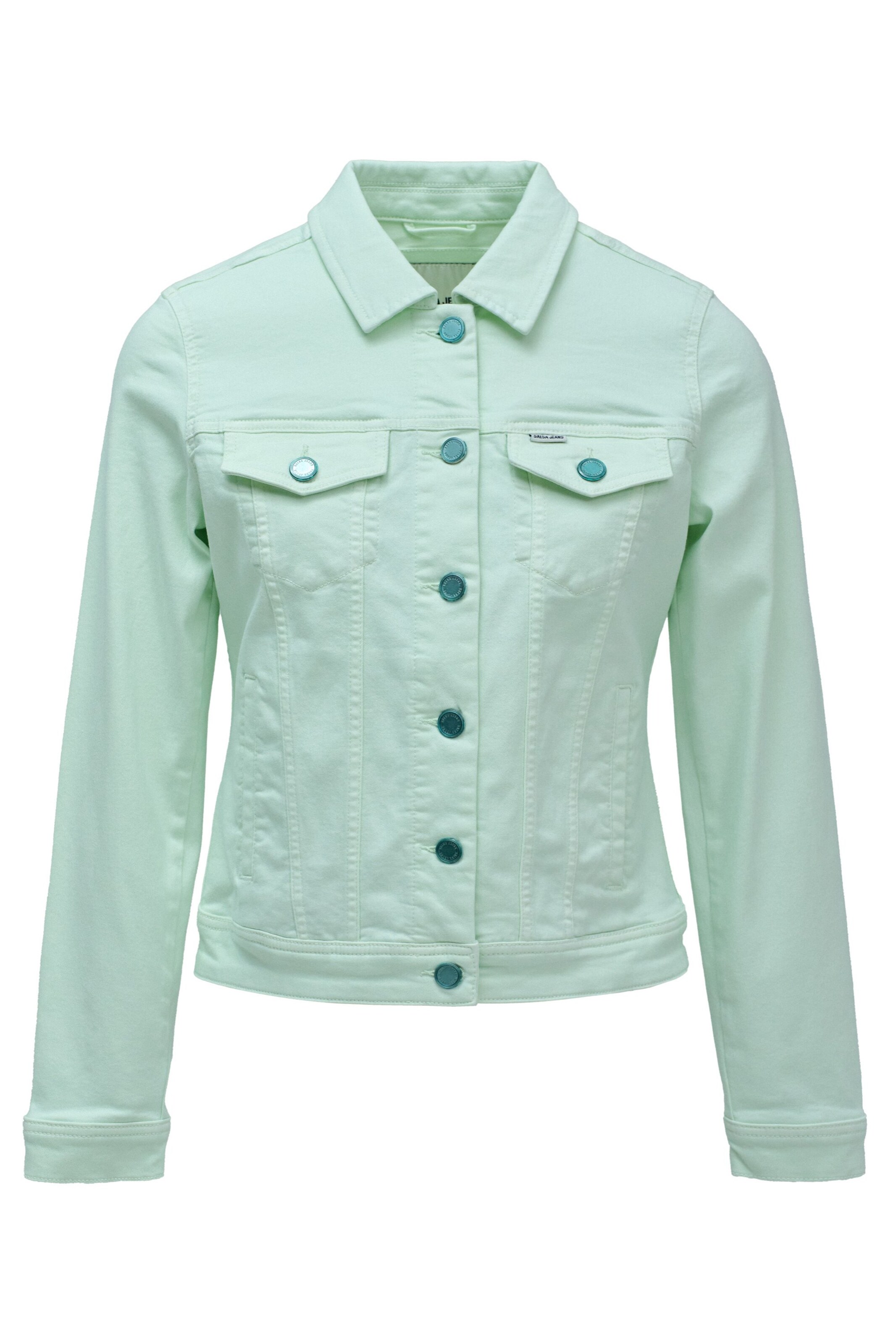Salsa Jeans Denim Jacket in Grün: Vorderseite