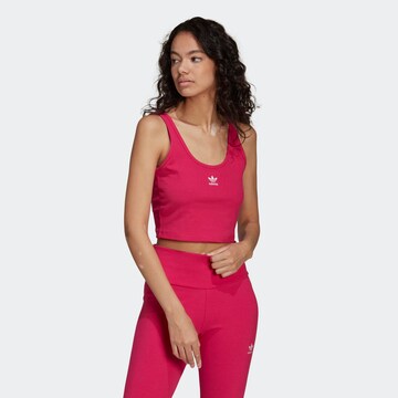 ADIDAS ORIGINALS Top 'Essentials Rib' in Pink: Vorderseite