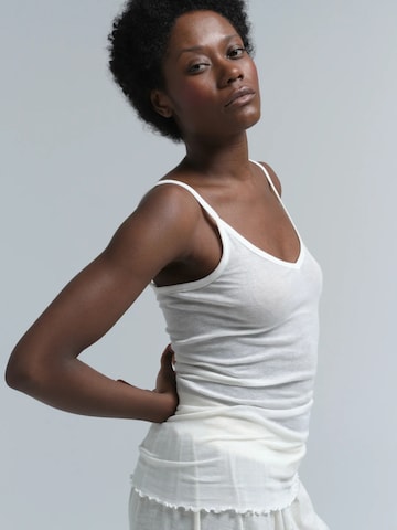 Seamless Basic Top in Wit: voorkant