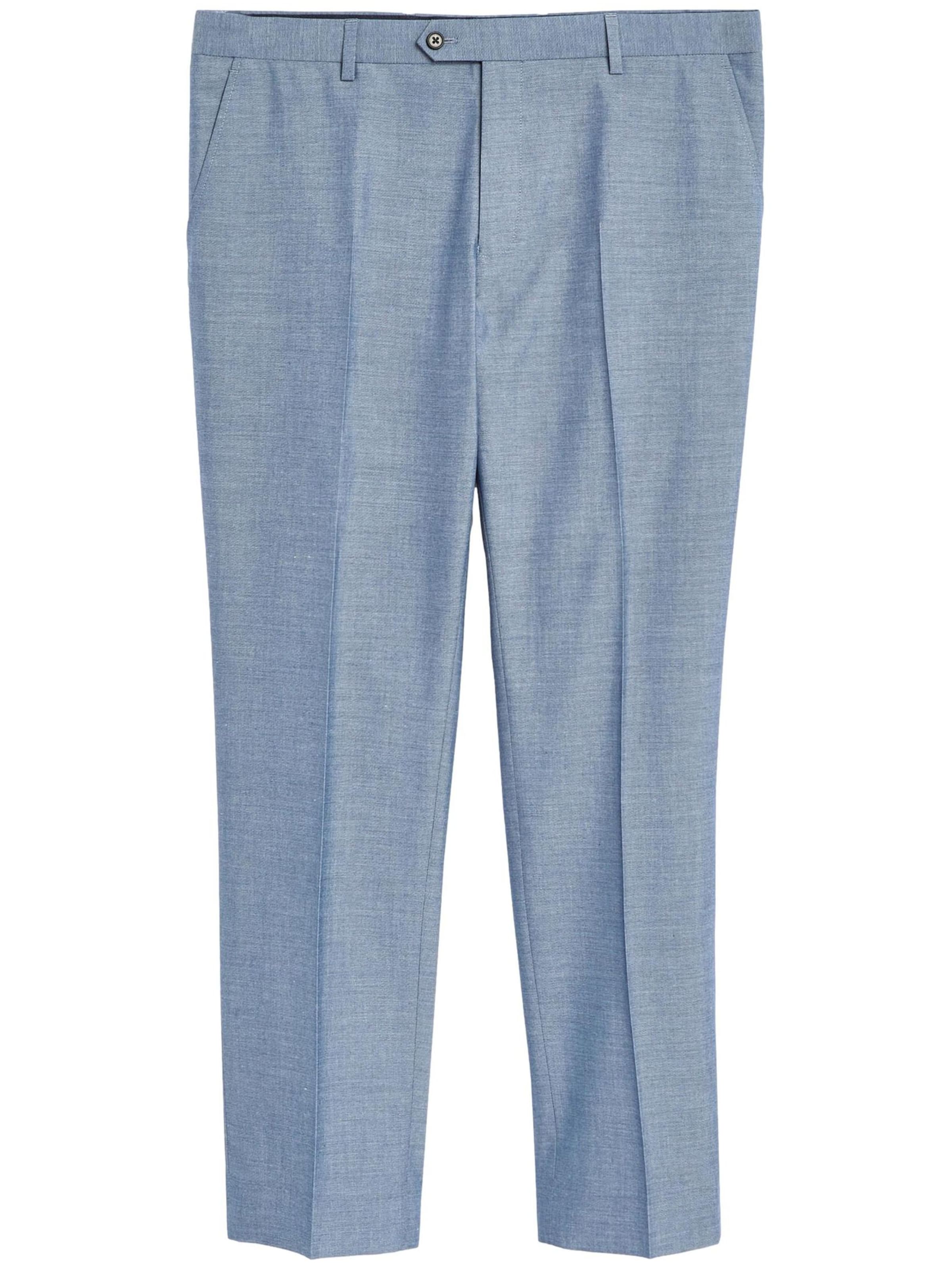 Next Slimfit Pantalon in Blauw: voorkant