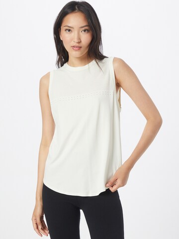 Varley Sports Top in Beige: front