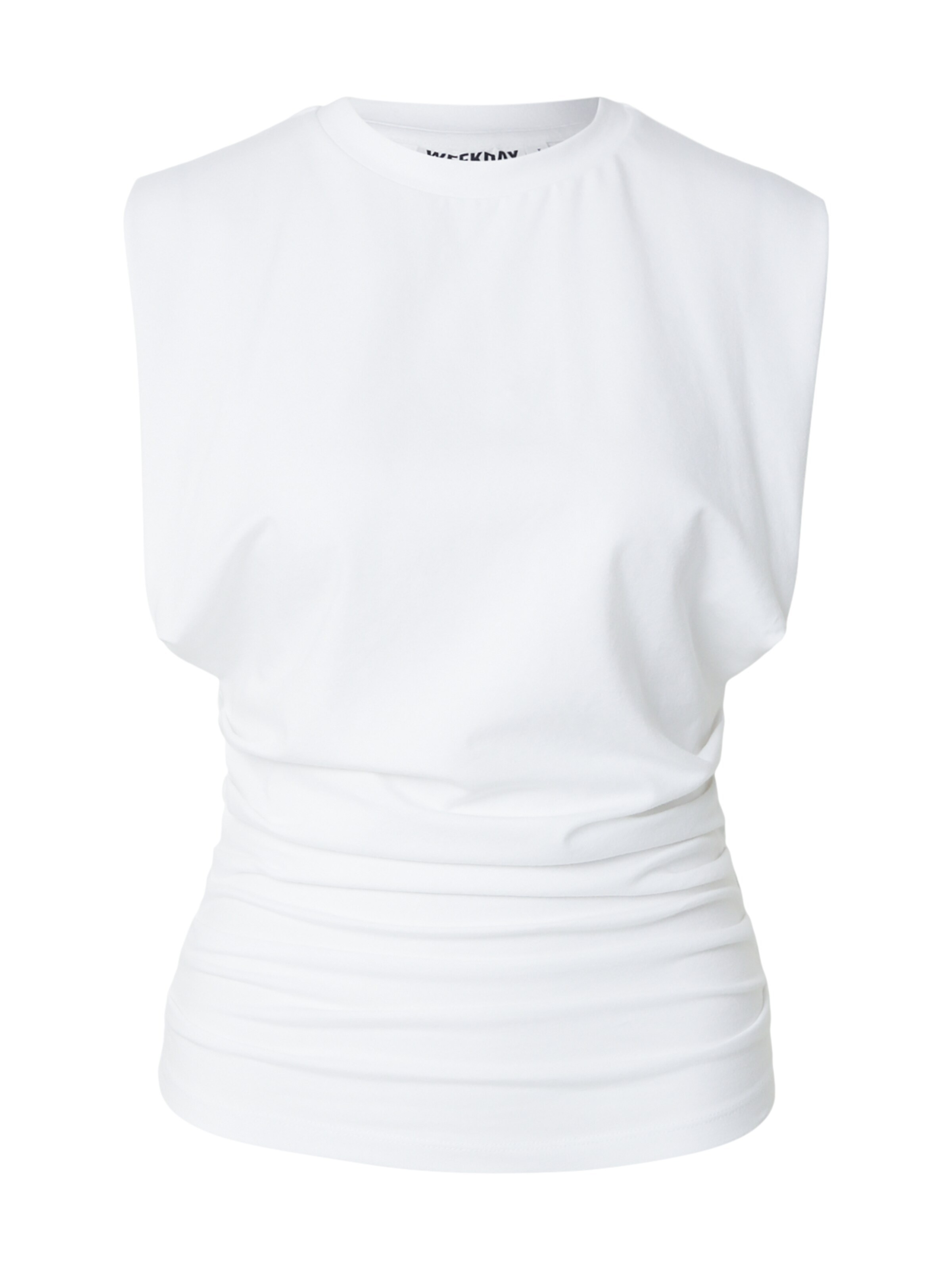 WEEKDAY Top 'Georgina' - Biela: predná strana