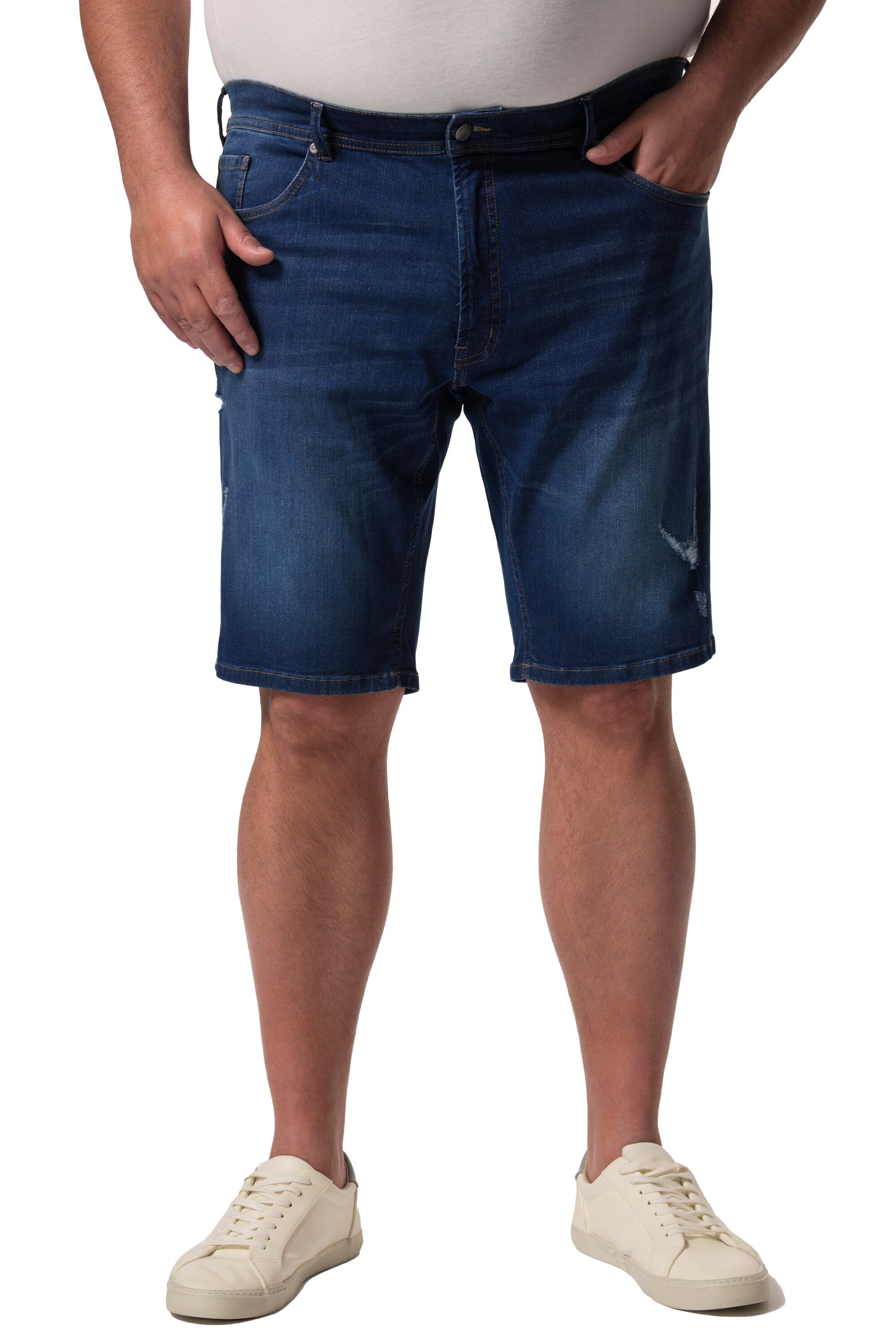 Men Plus Regular Jeans 'Bermuda' in Blue: front