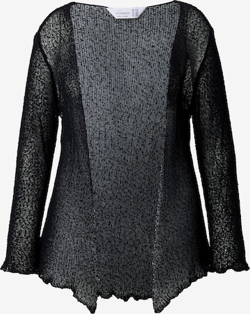 MIAMODA Strickjacke in Schwarz: Vorderseite
