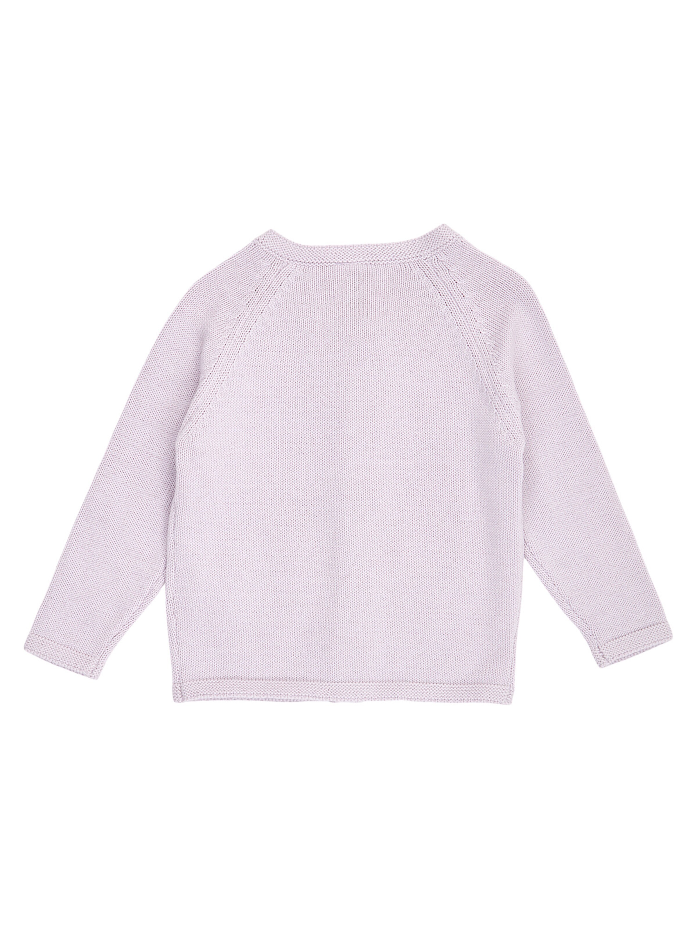 Müsli by GREEN COTTON Gebreid vest in Lila