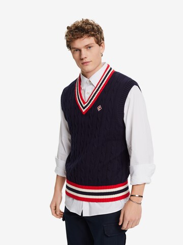 ESPRIT Sweater Vest in Blue: front