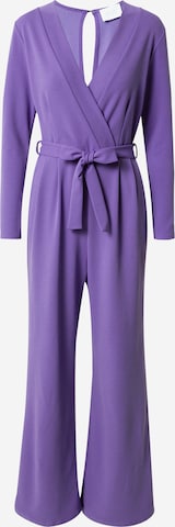 SISTERS POINT Jumpsuit 'GREB' in Purple: front