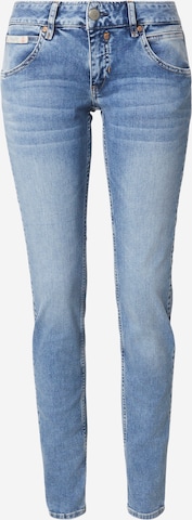 mėlyna Herrlicher Prigludęs Džinsai: priekis